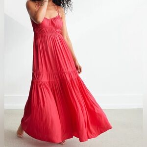 unsubscribed strappy shirred dress